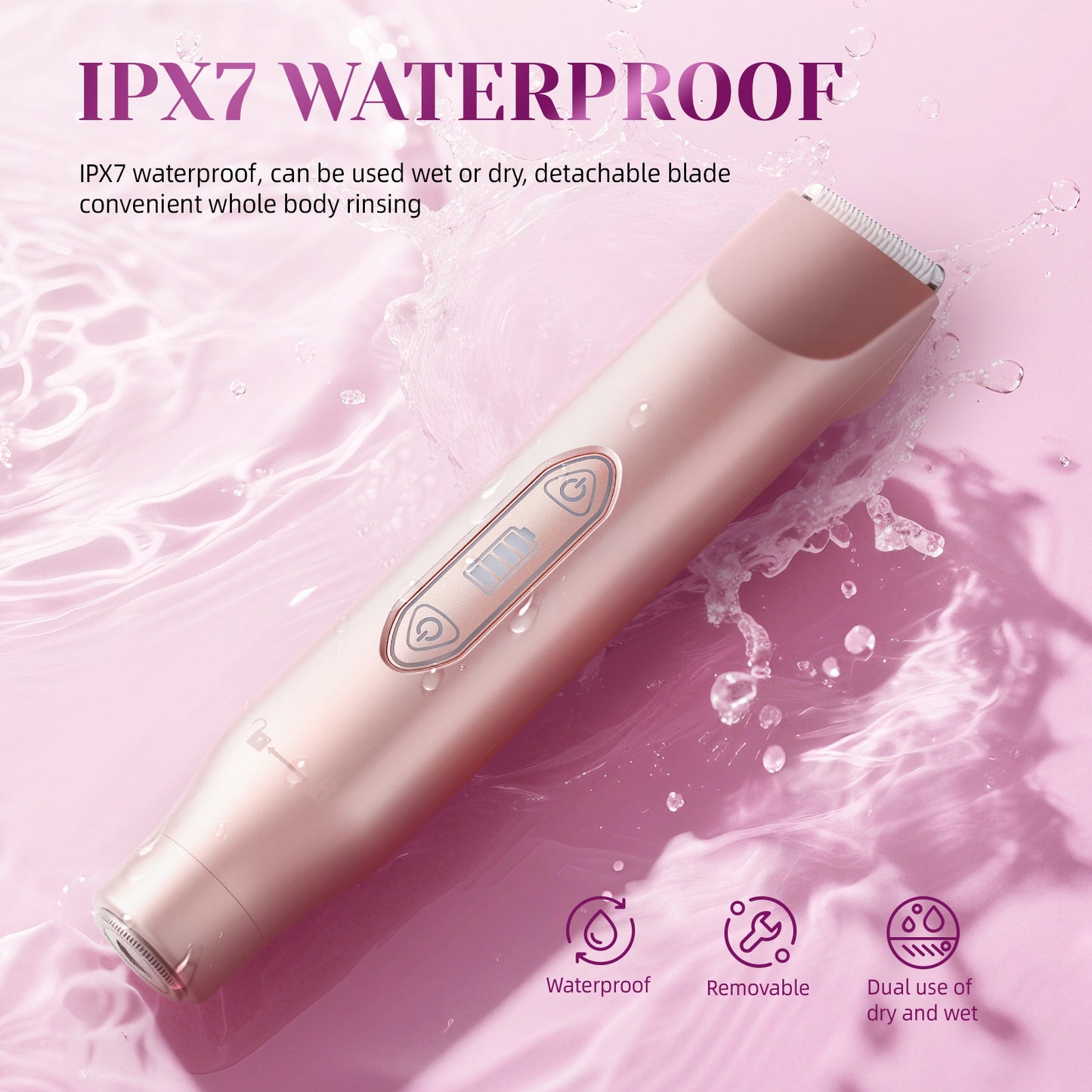 3-in-1 Women's Electric Shaver | Rechargeable Facial & Body Hair Removal Kit