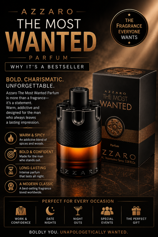 Azzaro The Most Wanted Parfum | Spicy Amber Men's Fragrance