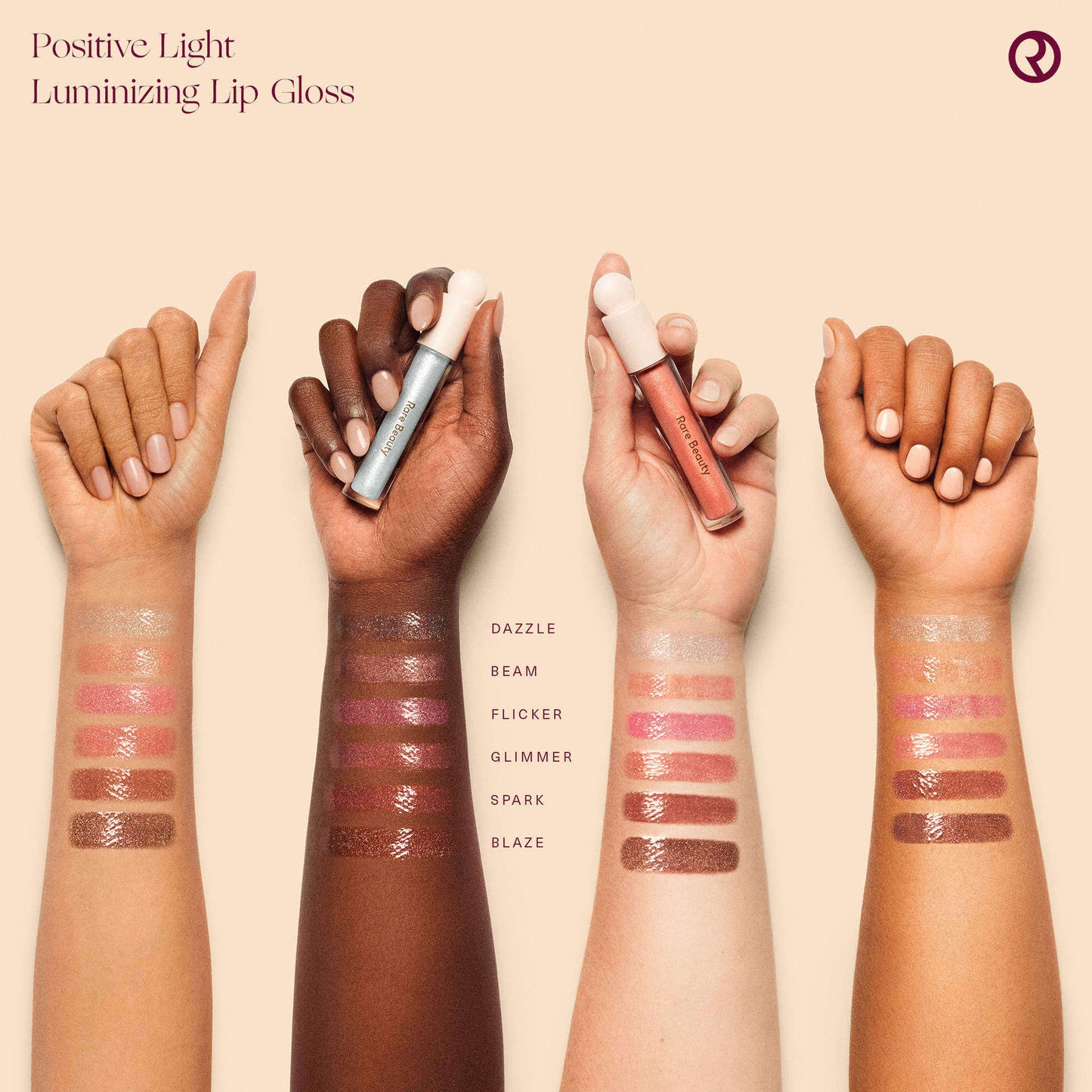 Rare Beauty Shimmer Lip Gloss | Hydrating High-Shine Lip Gloss