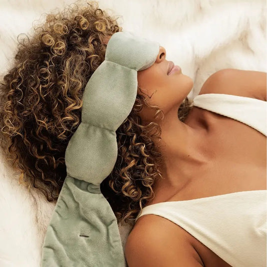 Weighted Cooling Eye Mask | Reusable Hot & Cold Therapy Sleep Mask