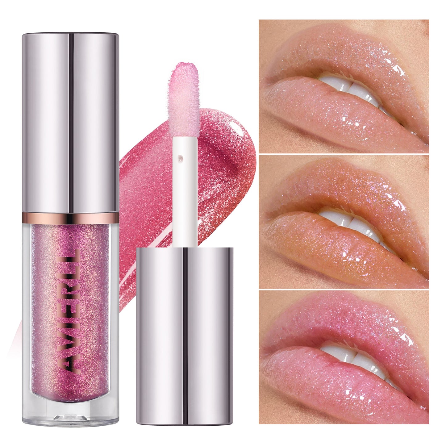 Avierll Glitter Lip Gloss | Hydrating Glitter Lip Gloss