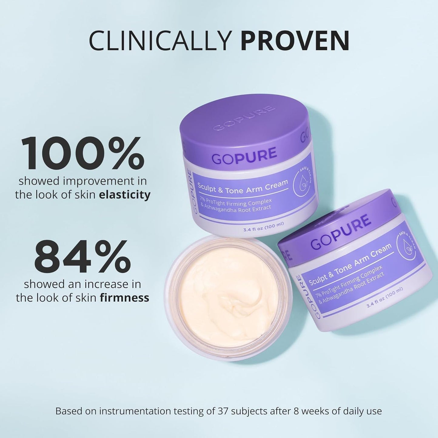 GoPure Sculpt & Tone Arm Cream | Hydrating Body Cream for Smoother-Looking Arms