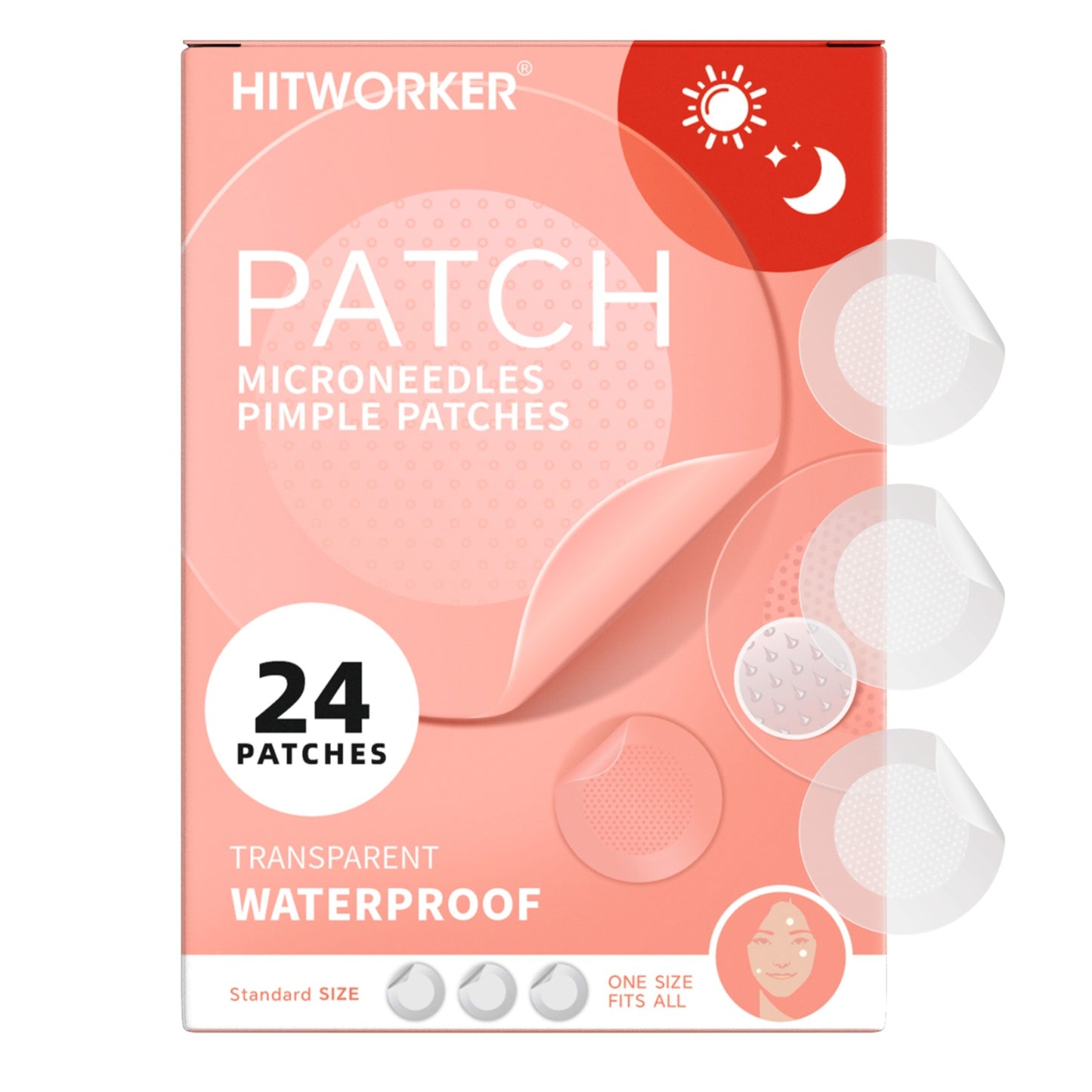 HITWORKER Microneedle Pimple Patches | Invisible Acne Spot Patches