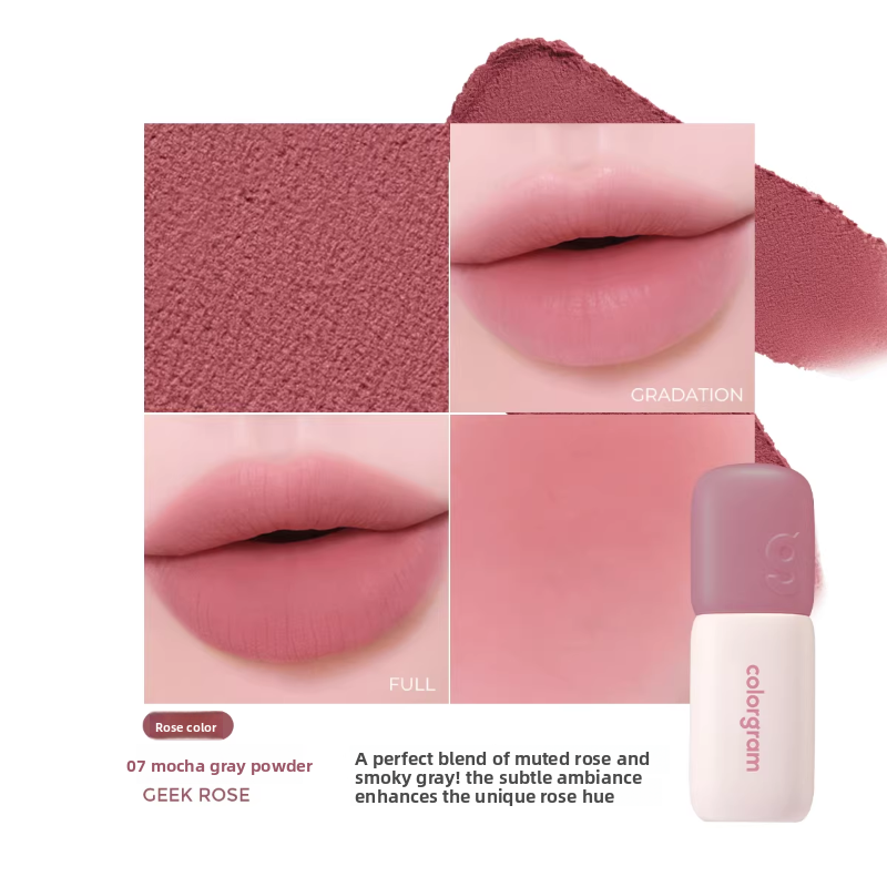 Colour Gram Matte Lip Glaze | Long-Lasting Velvet Matte Lip Colour