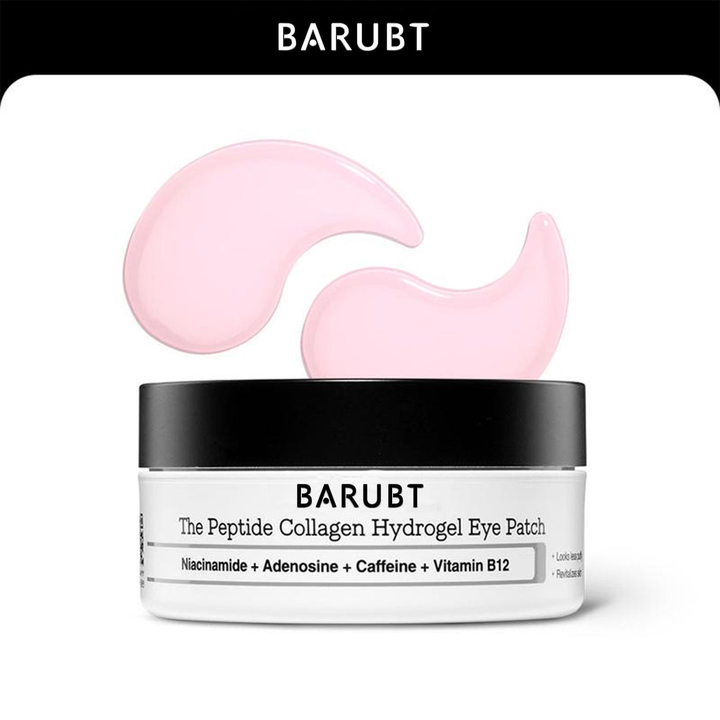 BARUBT Peptide Collagen Hydrogel Eye Patches | Firming & Brightening Eye Masks