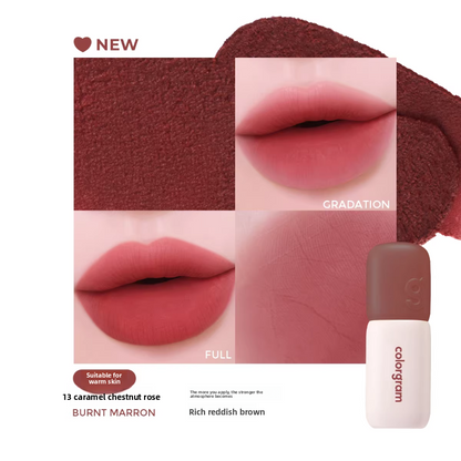 Colour Gram Matte Lip Glaze | Long-Lasting Velvet Matte Lip Colour