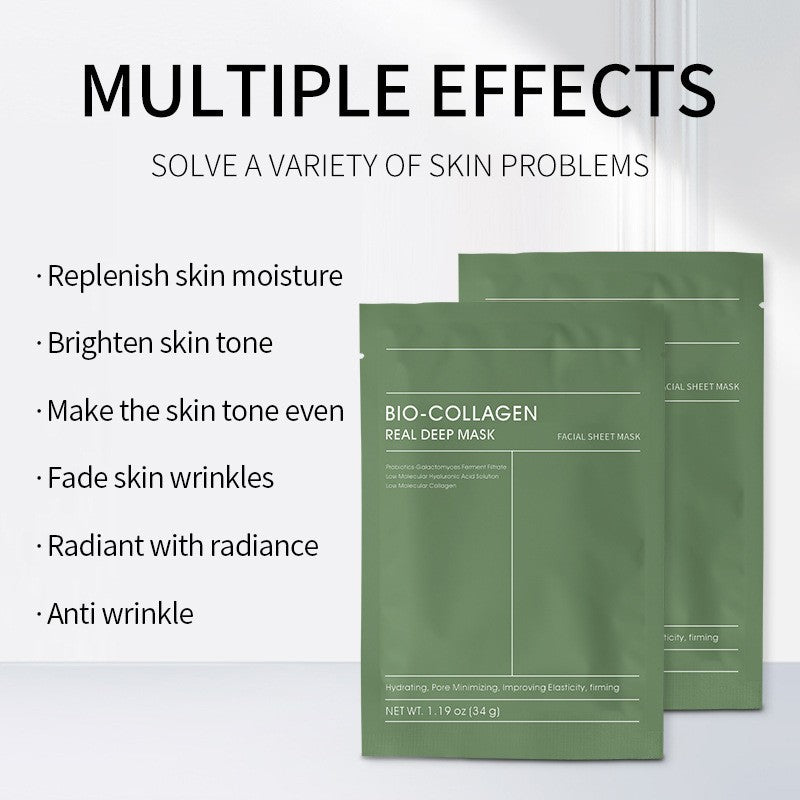 Bio-Collagen Real Deep Mask Green Edition | Hydrating & Firming Sheet Mask