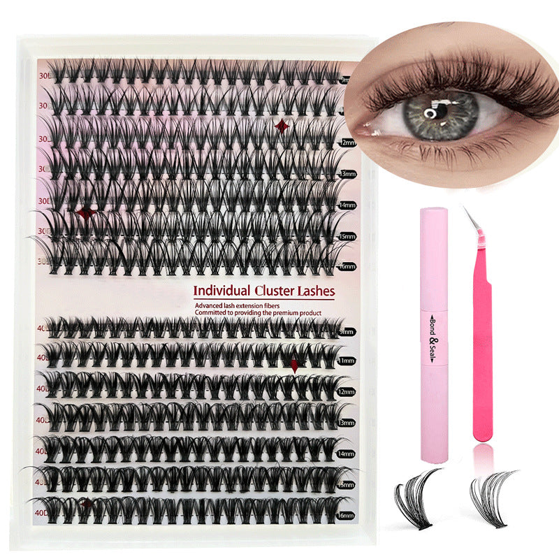 Jielilai Individual Cluster Lashes | Wispy Reusable Lash Clusters