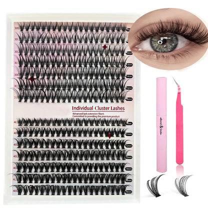 Jielilai Individual Cluster Lashes | Wispy Reusable Lash Clusters