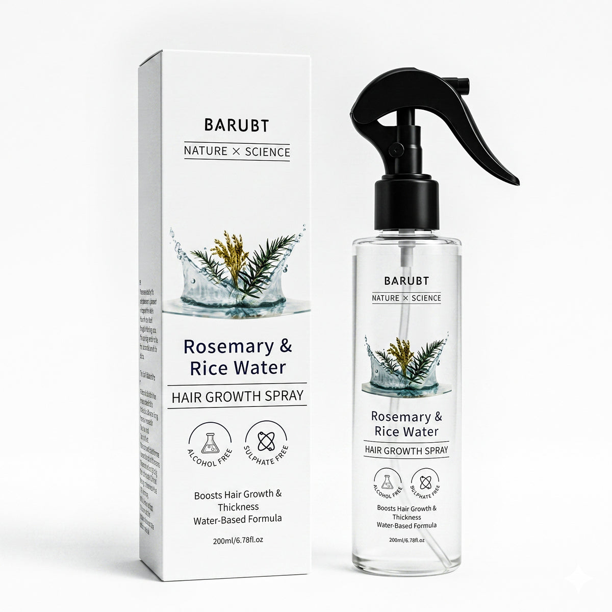 Rosemary & Rice Water Hair Growth Spray – Scalp & Hair Treatment