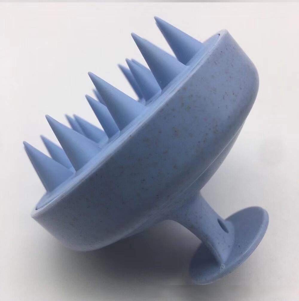 Silicone Scalp Massager Shampoo Brush – Wheat Straw Hair Care Brush
