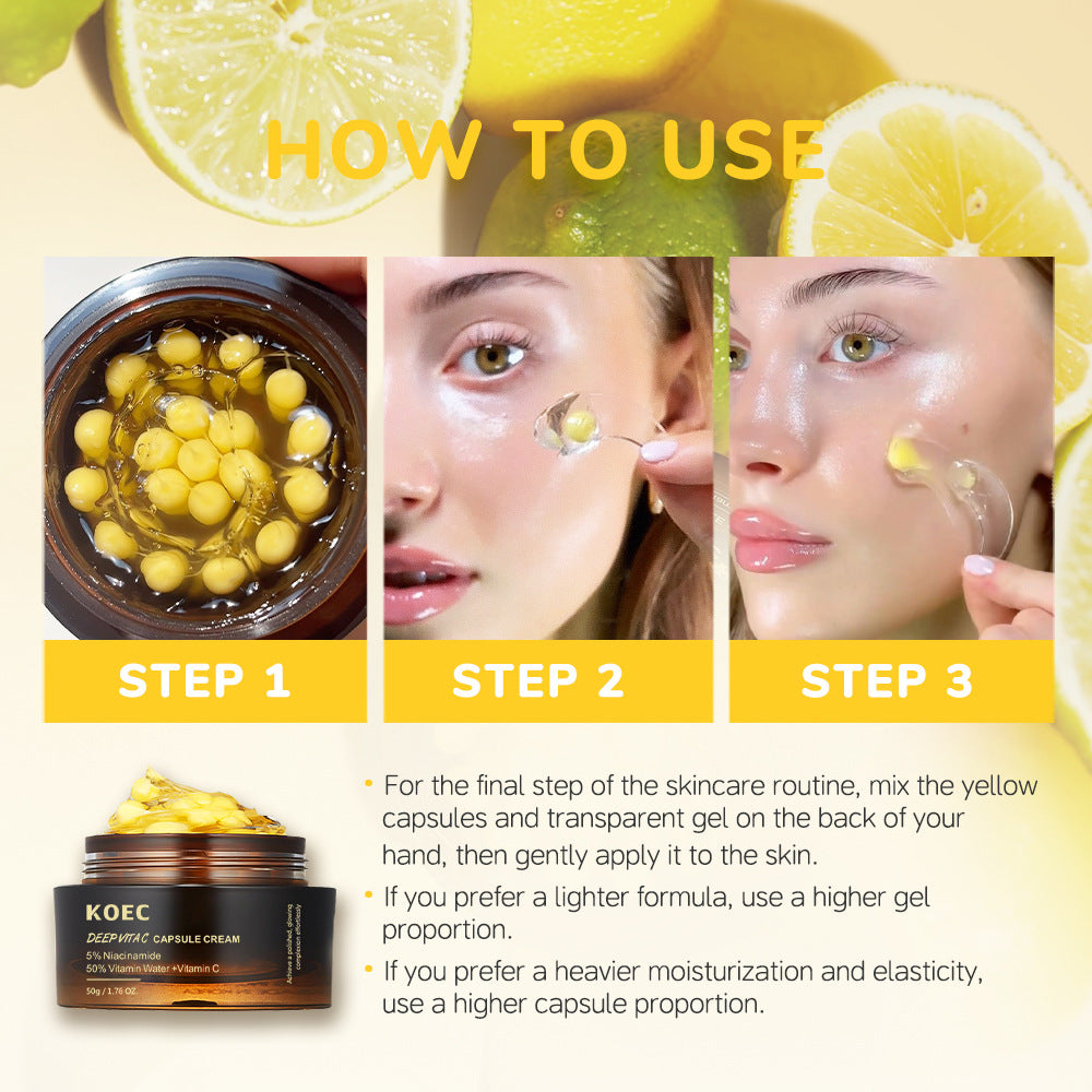 KOEC Deep Vita C Capsule Cream | Brightening Vitamin C Moisturizer