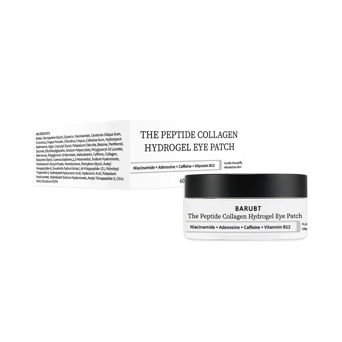 BARUBT Peptide Collagen Hydrogel Eye Patches | Firming & Brightening Eye Masks