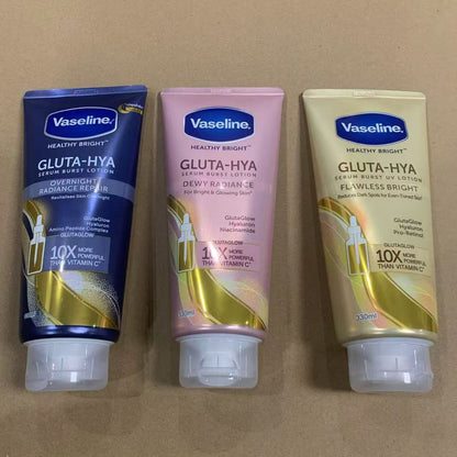 Vaseline Gluta-Hya Body Lotion Collection | Dewy Radiance, Flawless Bright & Overnight Repair