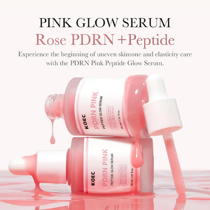 KOEC PDRN Pink Peptide Glow Serum | Brightening & Firming Facial Serum