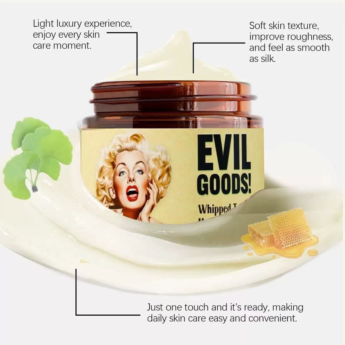 Evil Goods Whipped Tallow Honey Balm | Deep Hydration & Skin Barrier Support