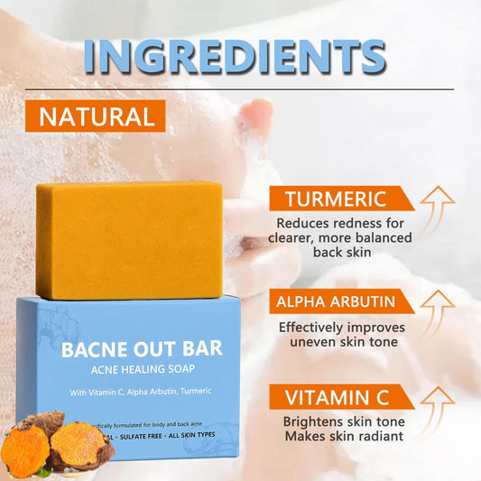 Bacne Out Bar Back Acne Soap Suitable for Back, Face, Chest, Shoulders