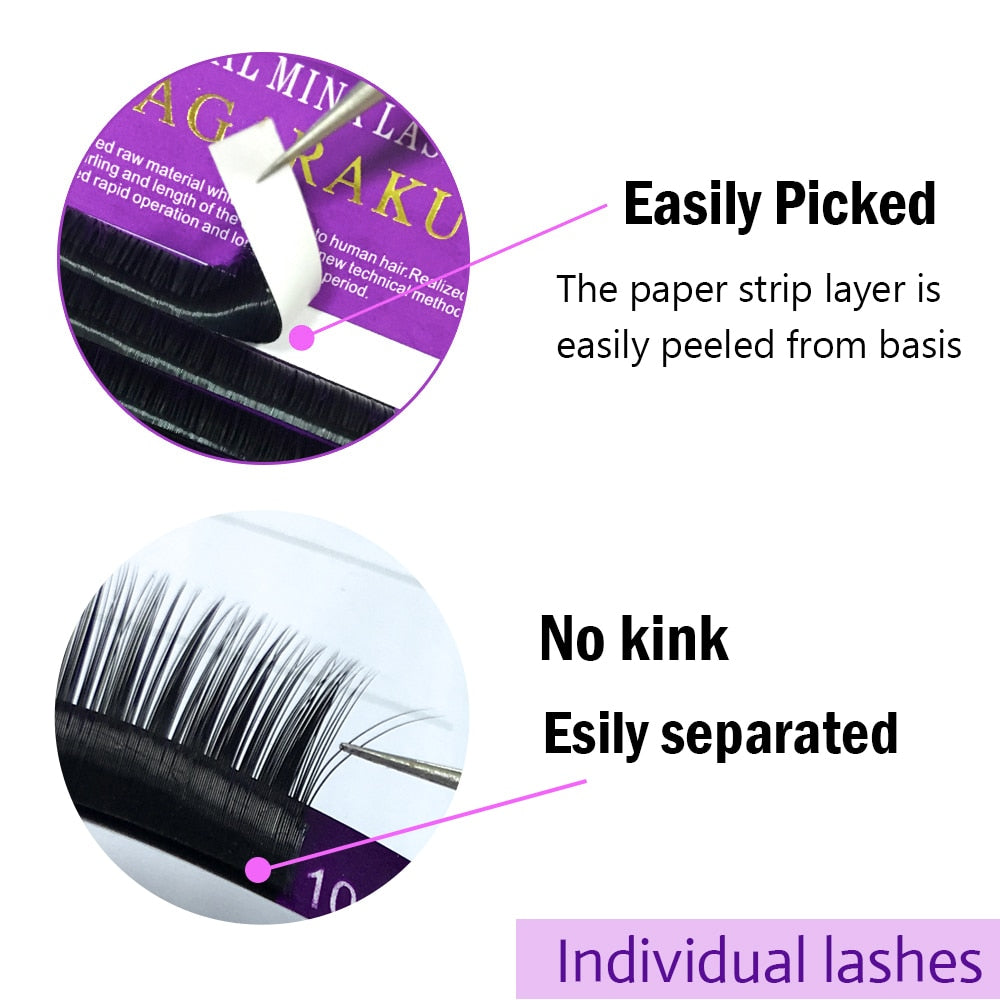 Nagaraku Natural Mink Lashes | Reusable Wispy Volume False Eyelashes