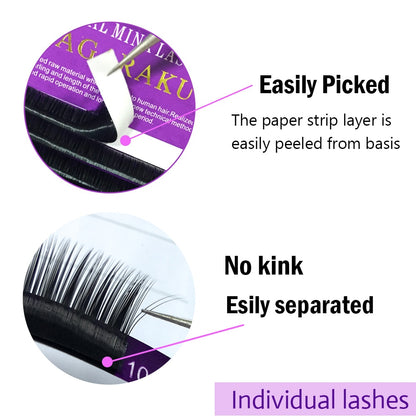 Nagaraku Natural Mink Lashes | Reusable Wispy Volume False Eyelashes