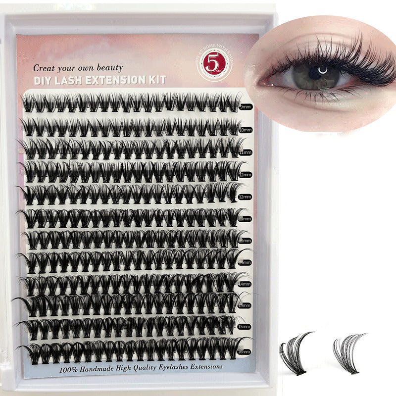 Jielilai Individual Cluster Lashes | Wispy Reusable Lash Clusters