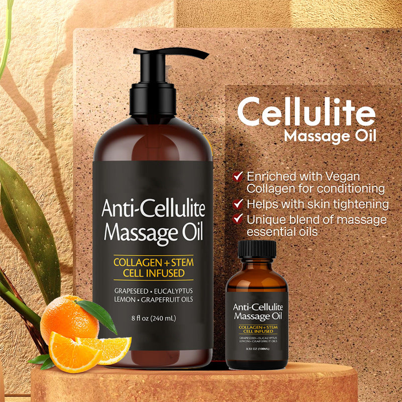 Massage Oil with Collagen & Stem Cell Infused | Firming & Hydrating Body Oi