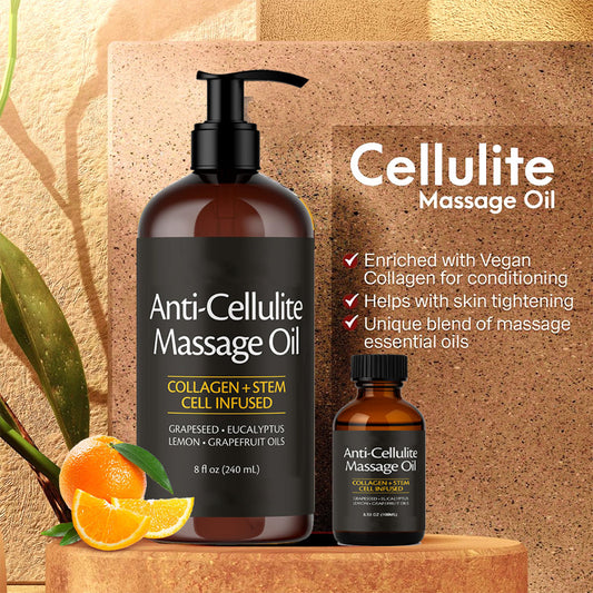 Massage Oil with Collagen & Stem Cell Infused | Firming & Hydrating Body Oi