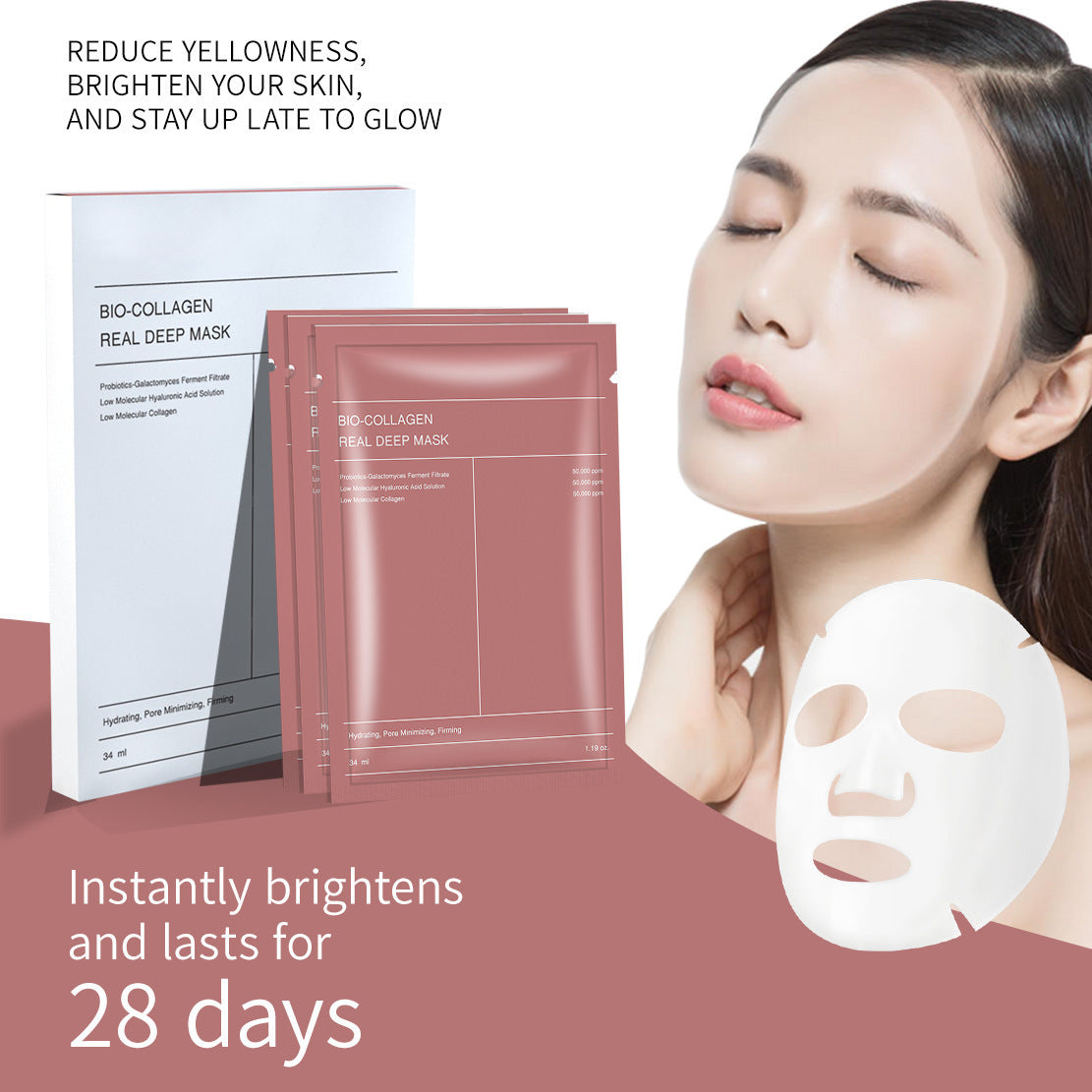 Bio-Collagen Real Deep Mask | Hydrating & Nourishing Collagen Sheet Mask