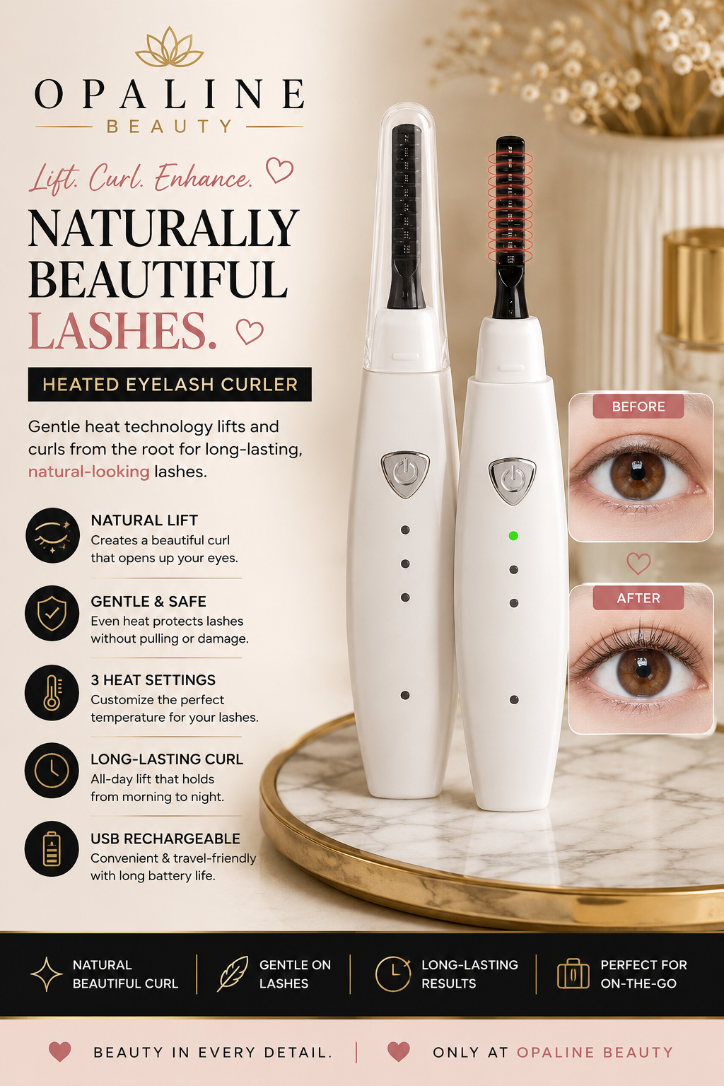 Heated Eyelash Curler Comb