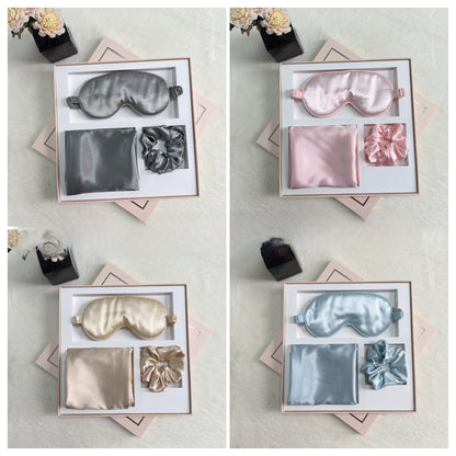 Luxury Satin Sleep Set | Eye Mask, Pillowcase & Scrunchie Gift Box