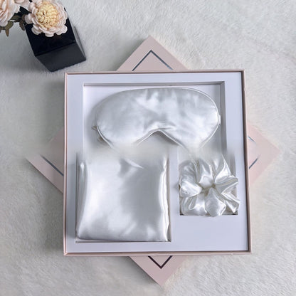 Luxury Satin Sleep Set | Eye Mask, Pillowcase & Scrunchie Gift Box