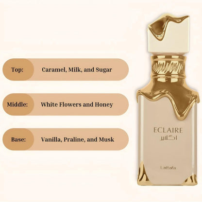 Eclaire Eau de Parfum by Lattafa | Long-Lasting Vanilla Fragrance