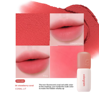 Colour Gram Matte Lip Glaze | Long-Lasting Velvet Matte Lip Colour