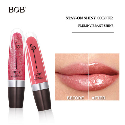 Bob Crystal Moist Lip Gloss | Hydrating High-Shine Clear Lip Gloss