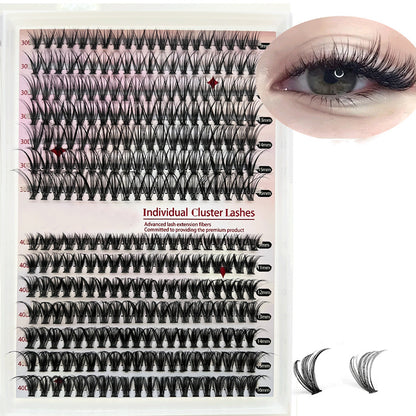 Jielilai Individual Cluster Lashes | Wispy Reusable Lash Clusters