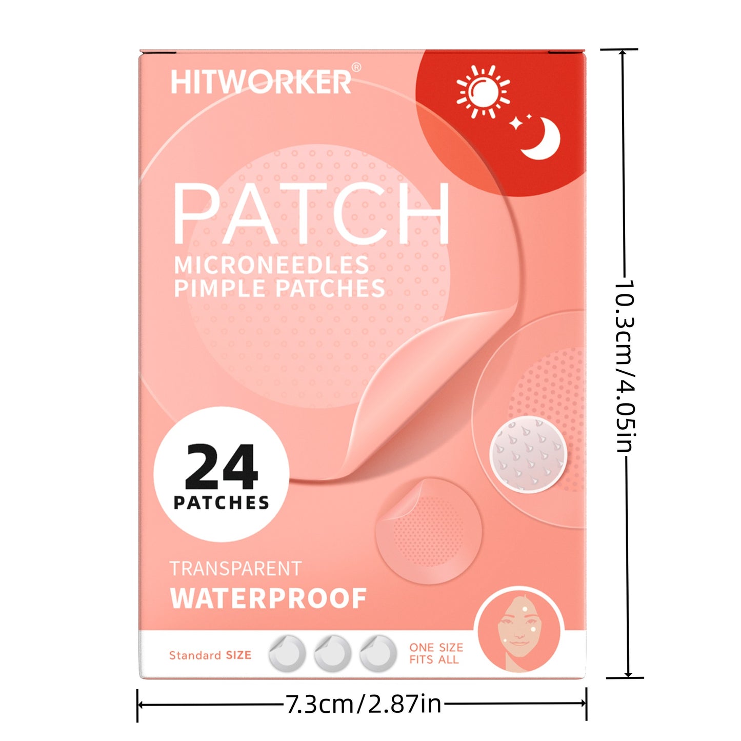 HITWORKER Microneedle Pimple Patches | Invisible Acne Spot Patches