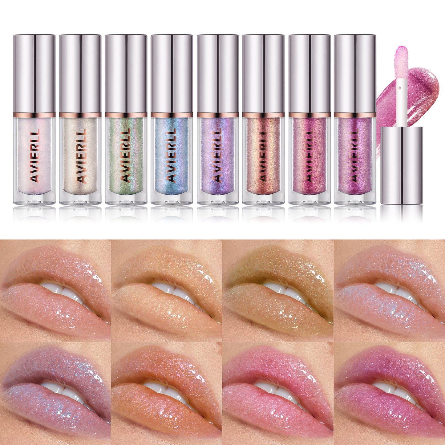 Avierll Glitter Lip Gloss | Hydrating Glitter Lip Gloss