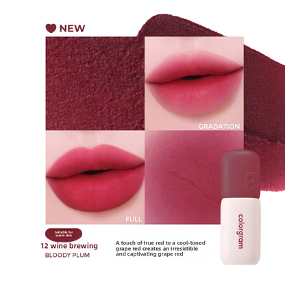 Colour Gram Matte Lip Glaze | Long-Lasting Velvet Matte Lip Colour