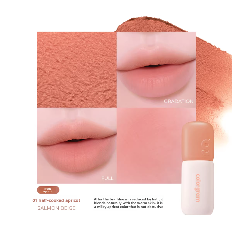 Colour Gram Matte Lip Glaze | Long-Lasting Velvet Matte Lip Colour
