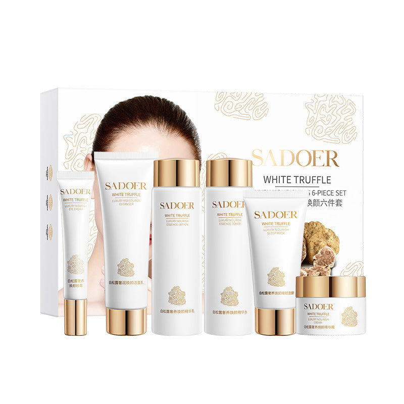 SADOER White Truffle 6-Piece Skincare Set | Hydrating & Radiance Collection