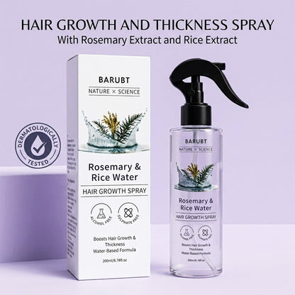 Rosemary & Rice Water Hair Growth Spray – Scalp & Hair Treatment