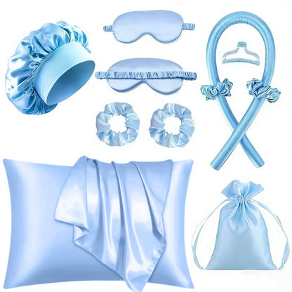 Satin Self-Care & Beauty Accessories Set