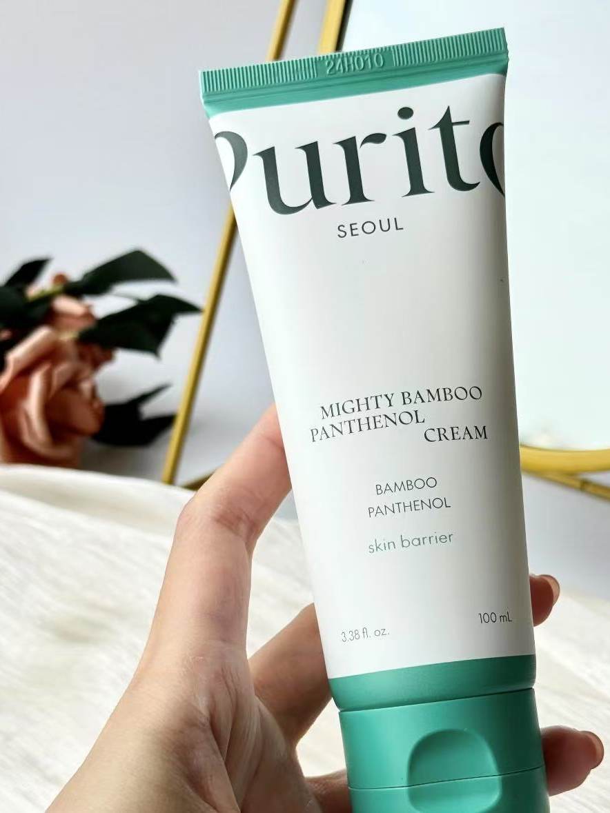 PURITO SEOUL Mighty Bamboo Panthenol Cream | Hydrating Barrier Repair Moisturizer