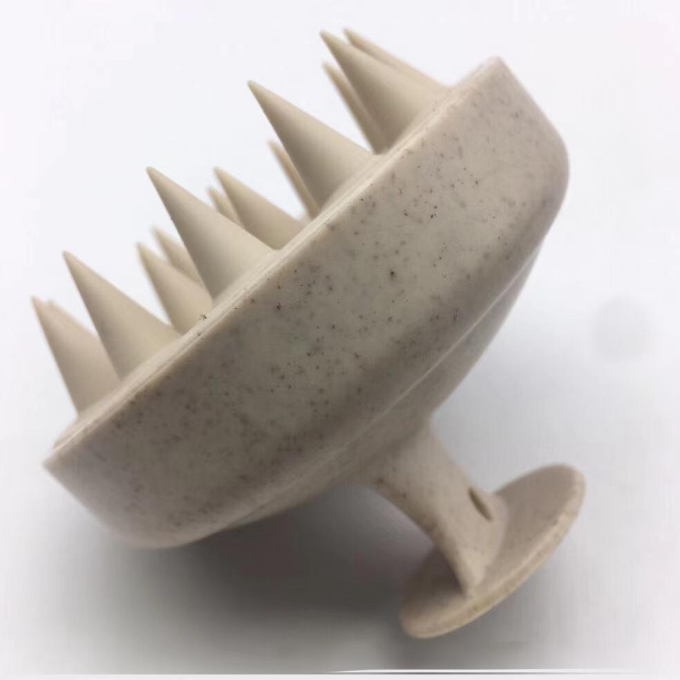 Silicone Scalp Massager Shampoo Brush – Wheat Straw Hair Care Brush