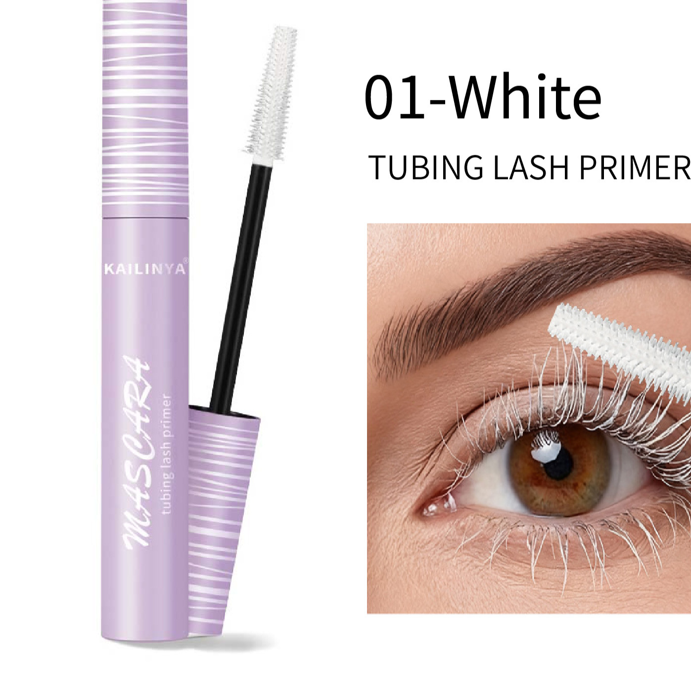KAILINYA Lash Primer | Tubing Mascara Base for Longer Fuller Lashes