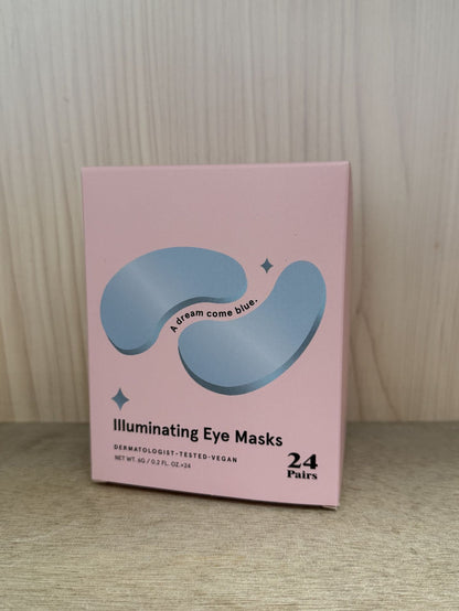 Dream Come Blue Illuminating Eye Masks | Hydrating Under Eye Patches 24 Pairs