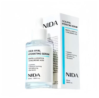 Nida Cica HA Hydrating Serum | Hyaluronic Acid, Peptides & Propolis Serum