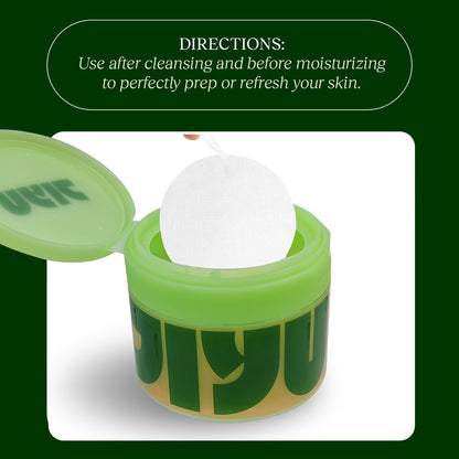 JIYU Toning & Polishing Face Pads | Exfoliating Facial Toner Pads