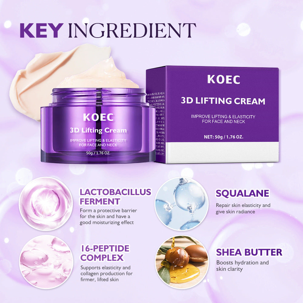 KOEC 3D Lifting Skincare Collection | Cream, Ampoule & Cream Mist Set