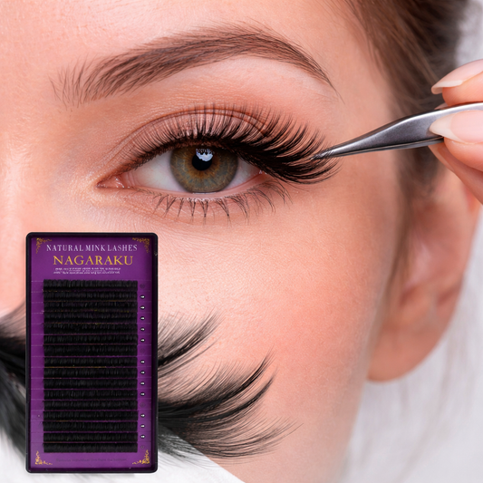 Nagaraku Natural Mink Lashes | Reusable Wispy Volume False Eyelashes