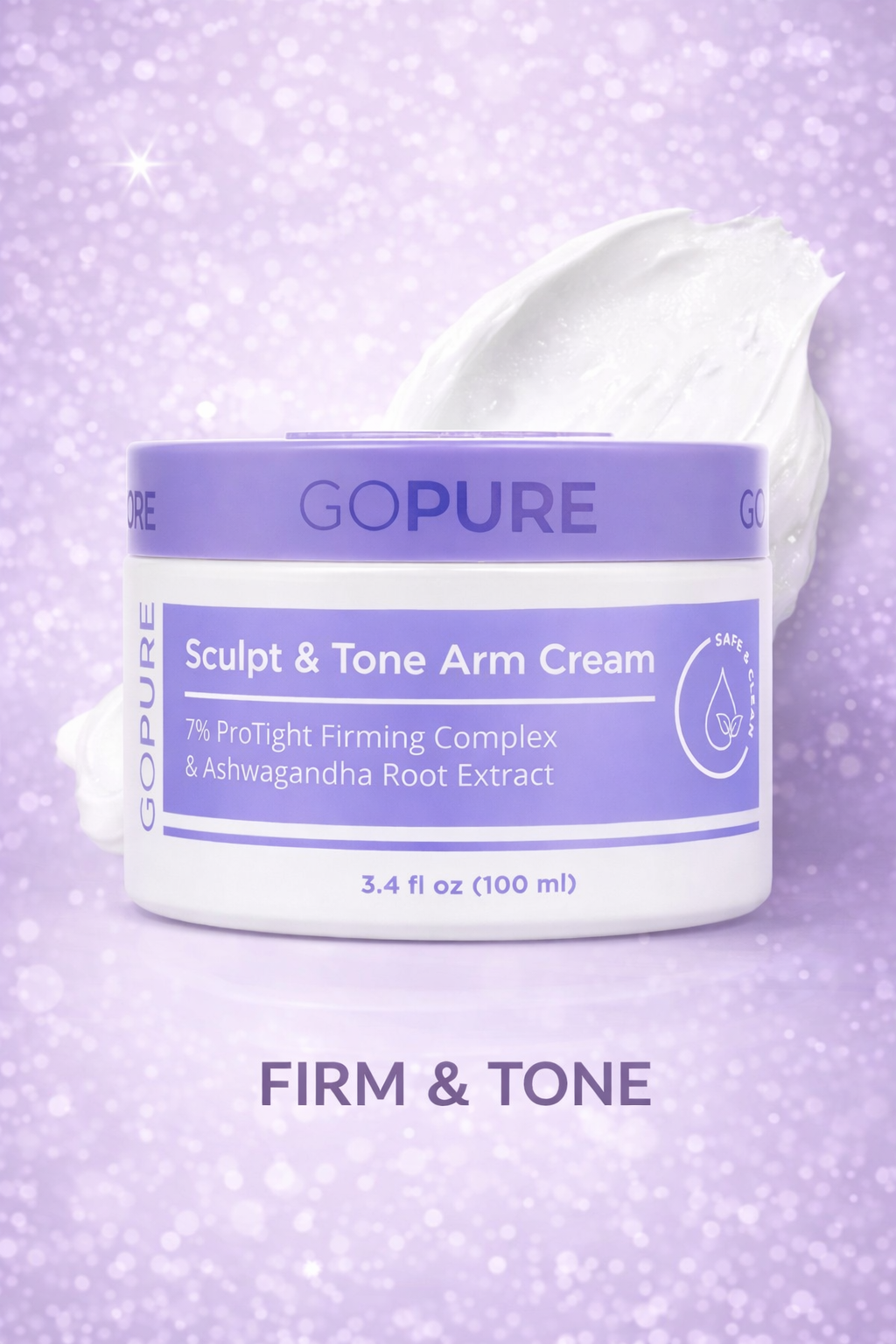 GoPure Sculpt & Tone Arm Cream | Hydrating Body Cream for Smoother-Looking Arms